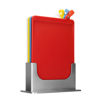 PP Red Kitchen Cutting Board 2kg Corrosion Resistance Antimicrobial 23cm Width